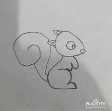 松鼠简笔画步骤图
